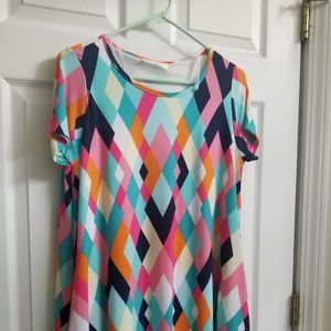 Colorful Dress with Pockets